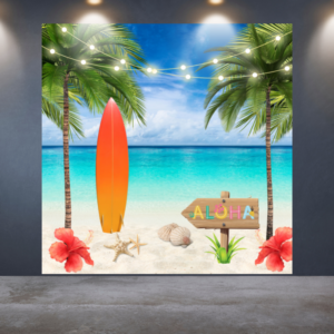 Backdrop stof Hawaii tema fest