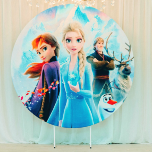 Frozen backdrop til børnefødselsdag